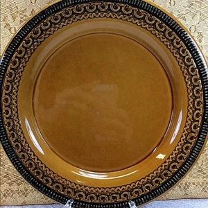 ⭐️1 Vintage Franciscan Earthenware Creole Rust Orange Brown Dinner Plate